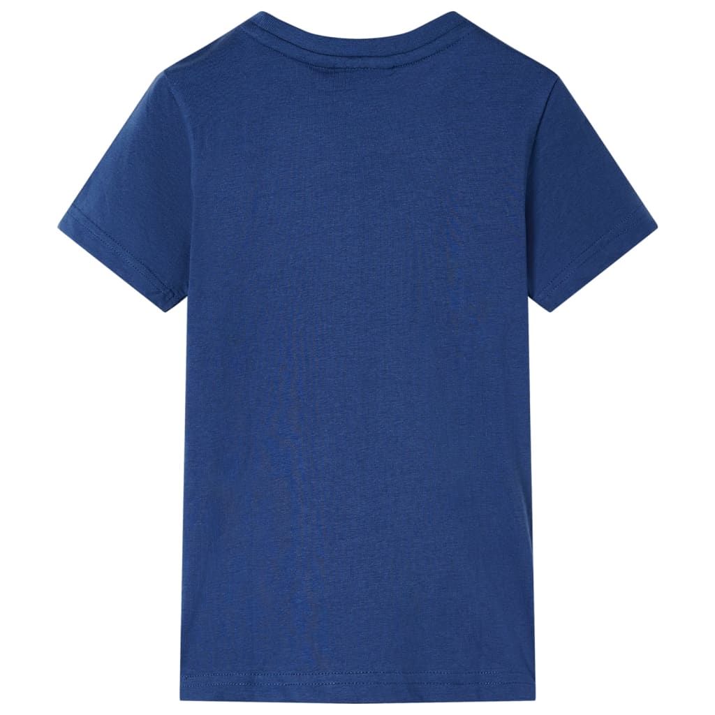 Maglietta per Bambini Blu Scuro 128 vidaXL
