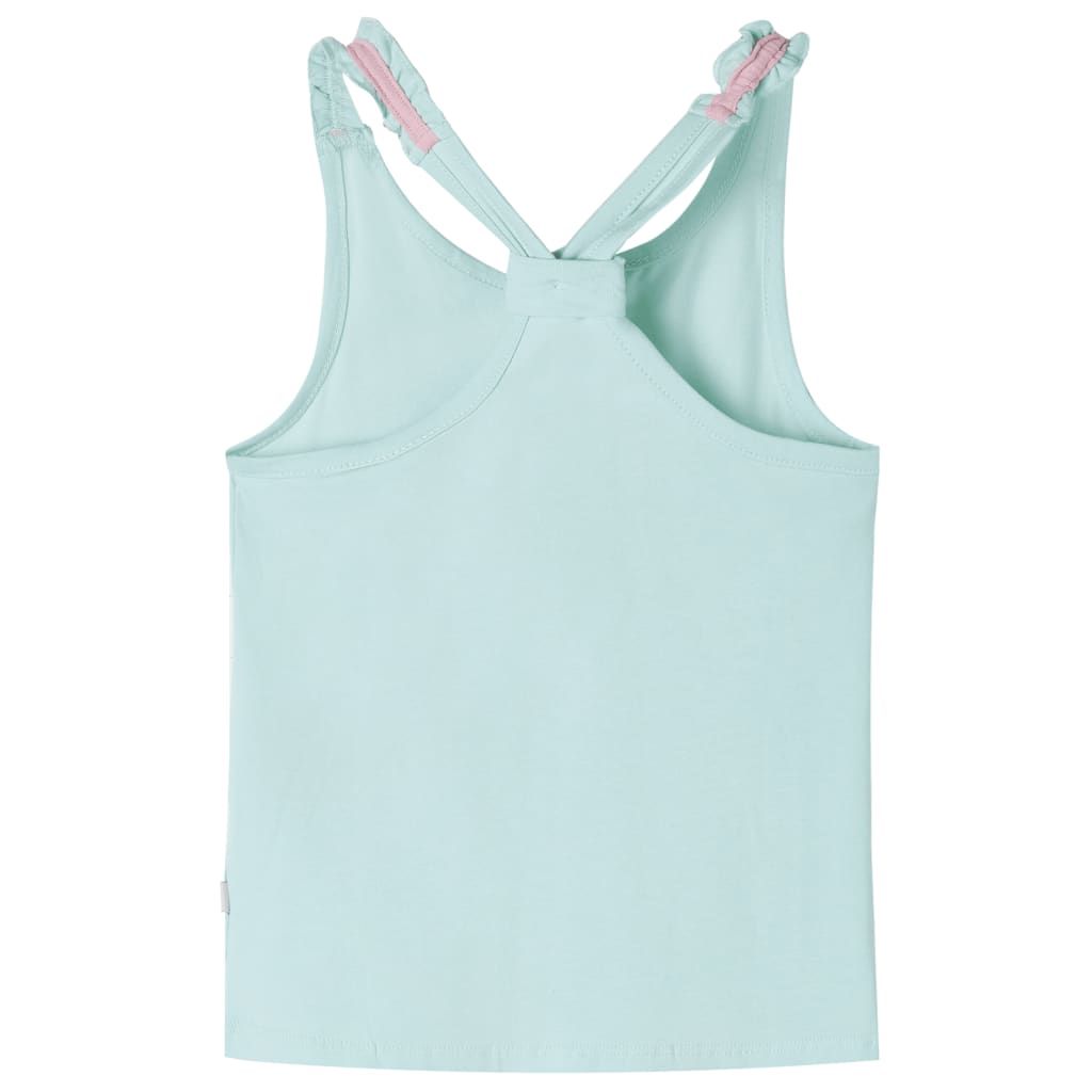 Canotta da Bambina Menta Chiaro 116 vidaXL