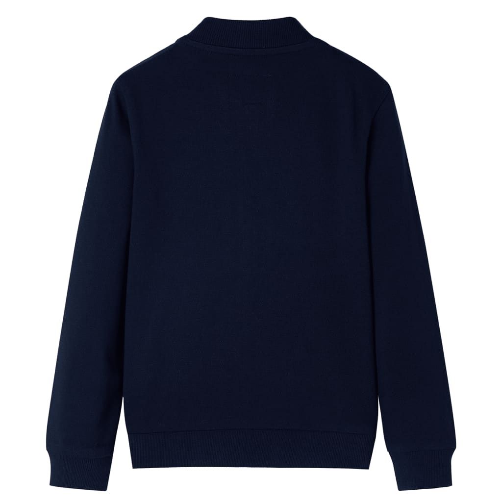 Felpa per Bambini con Cerniera Blu Marino 104 vidaXL