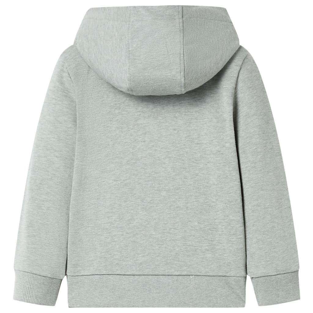 Felpa con Cappuccio e Cerniera da Bambino Cachi Chiaro Mélange 92 vidaXL