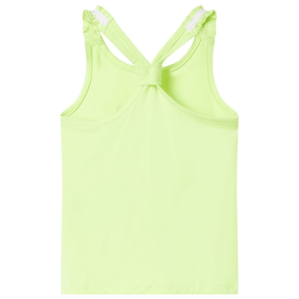 Canotta da Bambina Giallo Neon 128 vidaXL