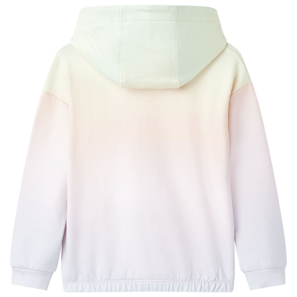 Felpa con Cappuccio da Bambina Bianco Stella 116 vidaXL