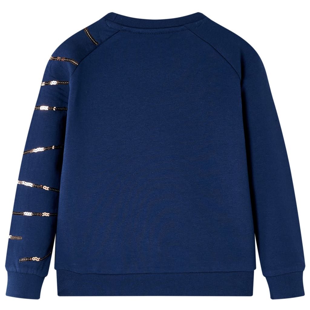 Felpa per Bambini Blu Marino 116 vidaXL