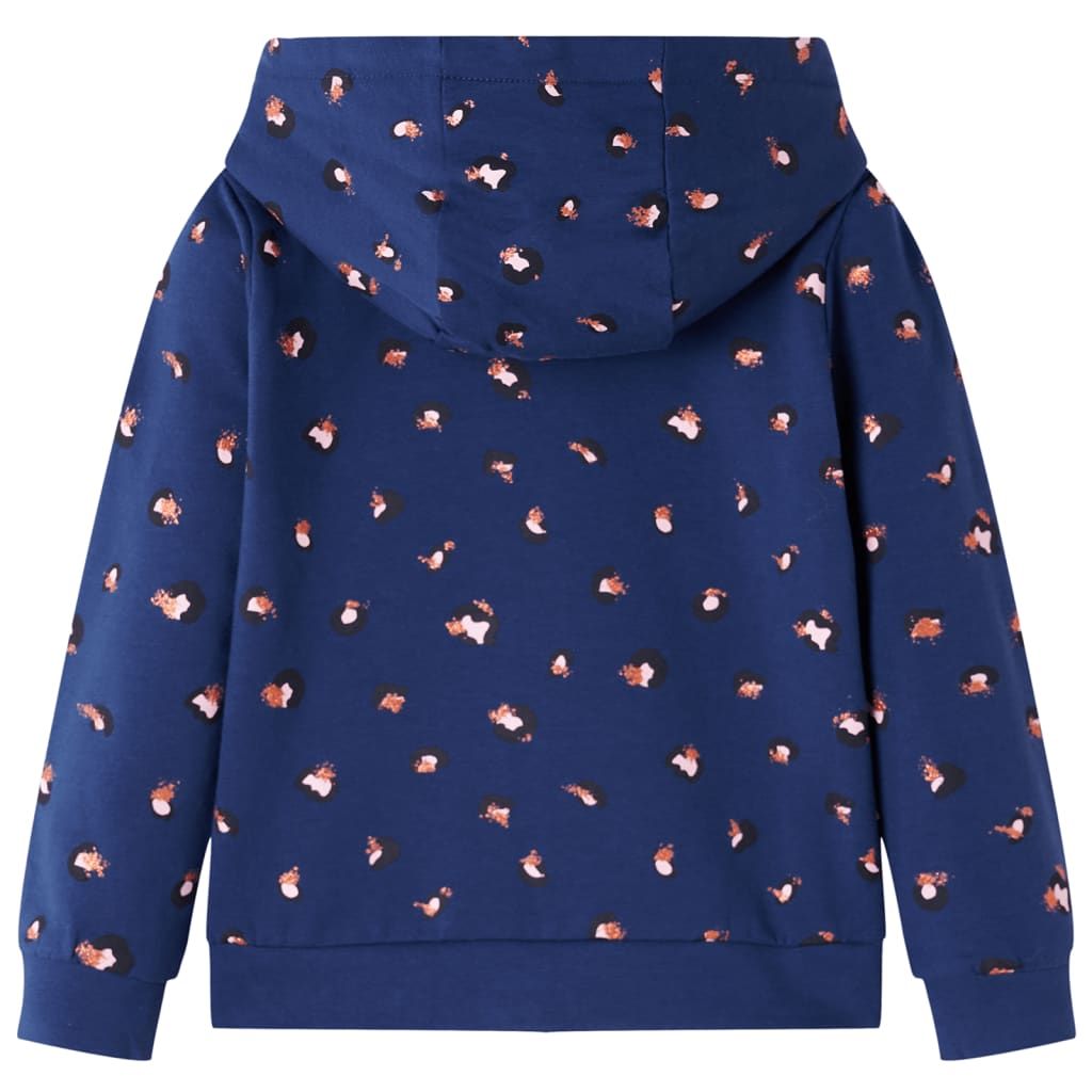 Felpa con Cappuccio per Bambini Blu Marino 104 vidaXL