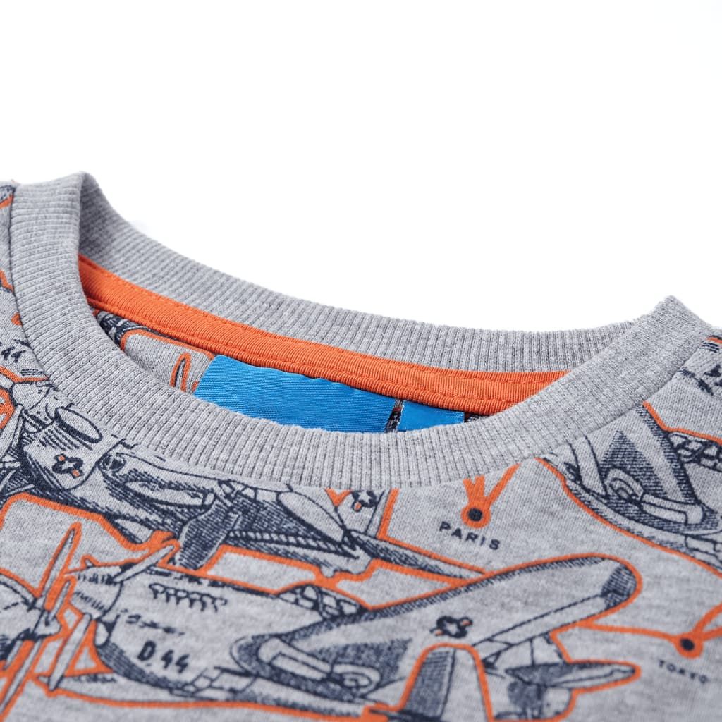 Felpa per Bambini Grigio Mélange 104 vidaXL