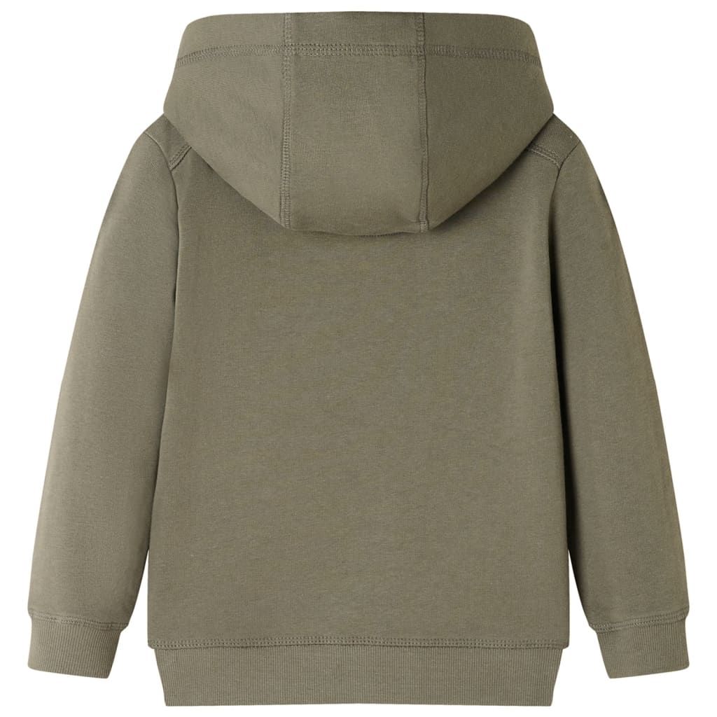 Felpa con Cappuccio per Bambini Cachi 104 vidaXL