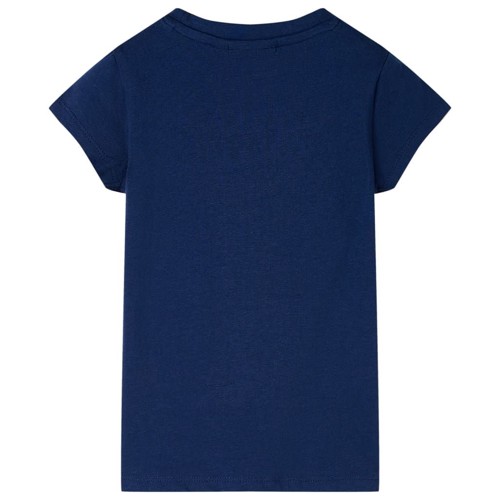 Maglietta da Bambina Blu Marino 140 vidaXL