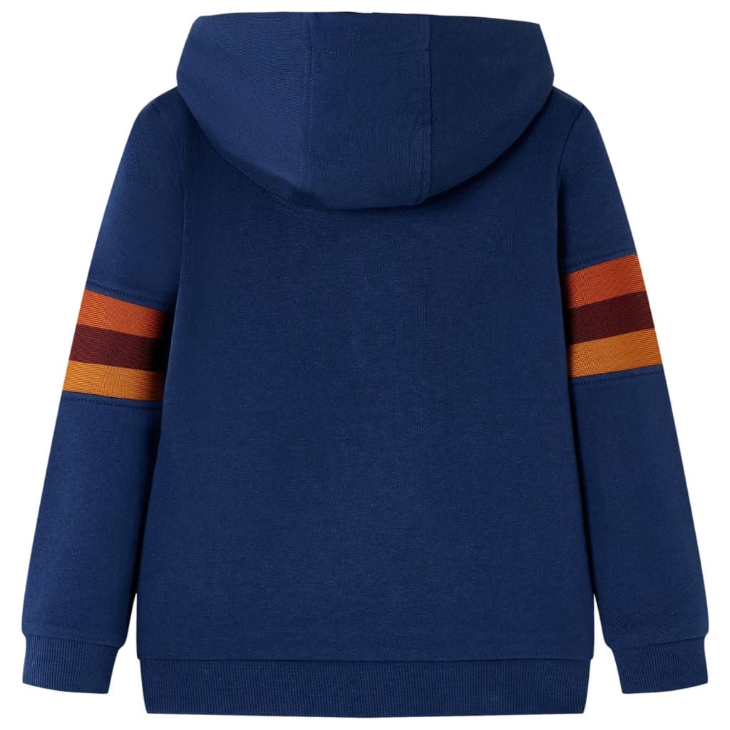 Felpa con Cappuccio per Bambini Blu Marino 92 vidaXL