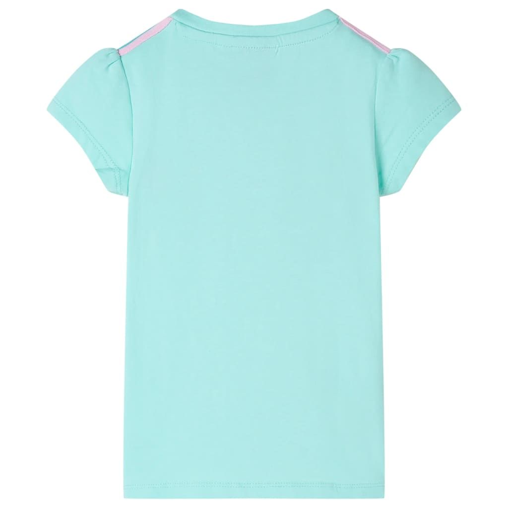 Maglietta da Bambina Menta Chiaro 140 vidaXL