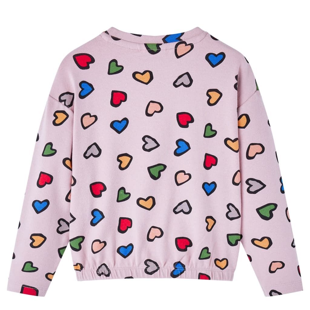 Felpa da Bambina Rosa 116 vidaXL