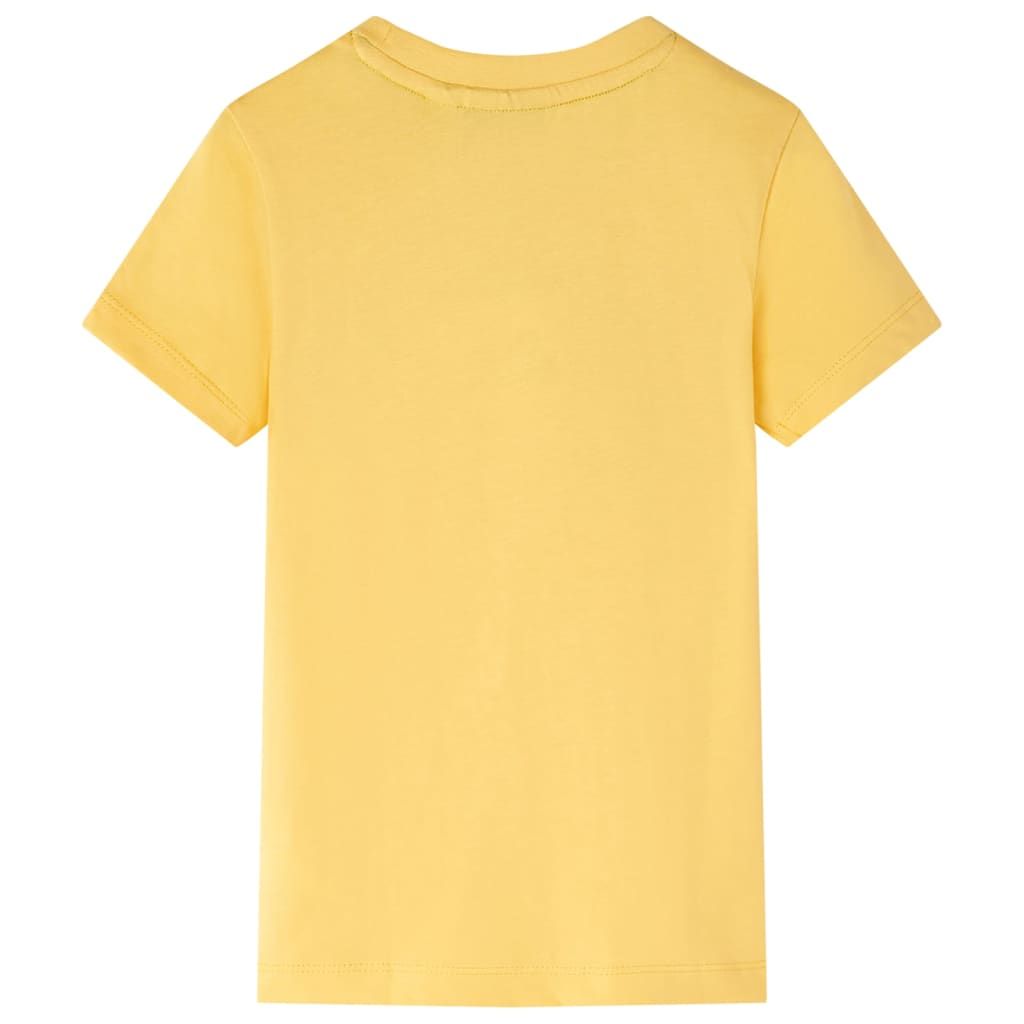 Maglietta per Bambini Ocra Chiaro 104 vidaXL