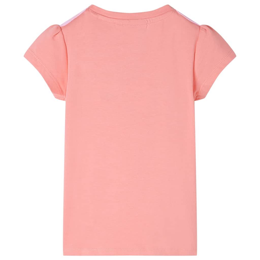 Maglietta da Bambina Corallo Chiaro 104 vidaXL