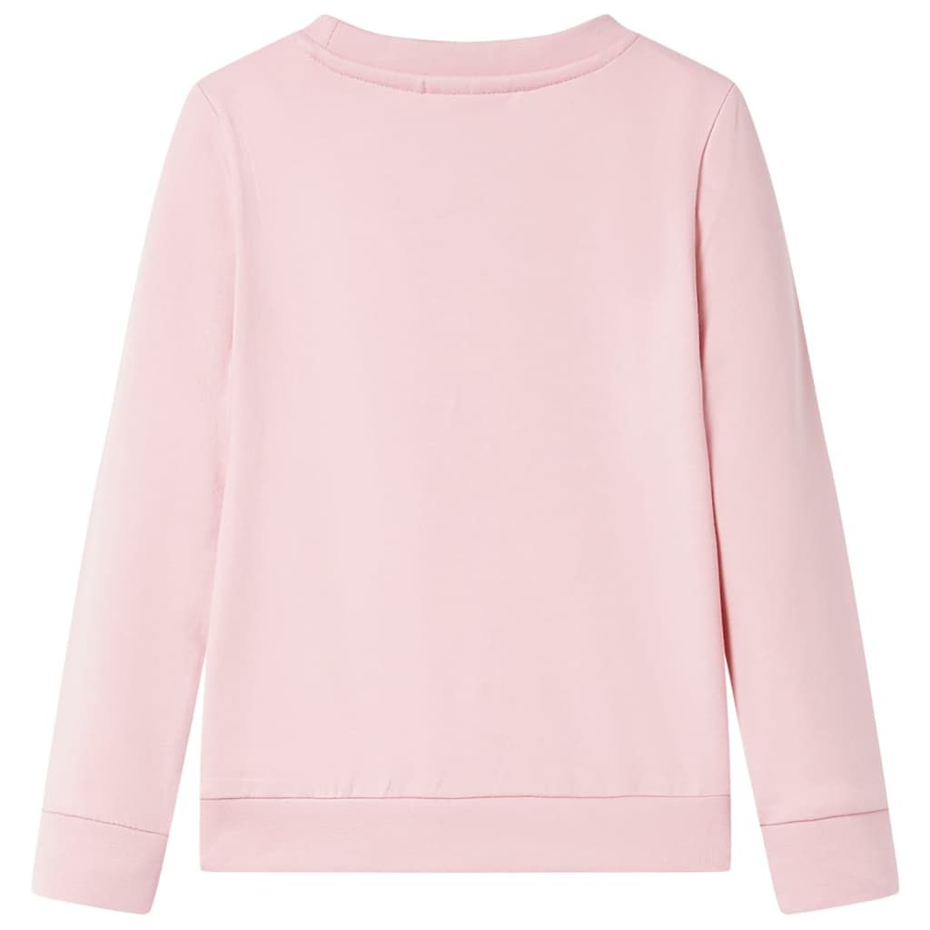 Felpa da Bambina Rosa Chiaro 92 vidaXL