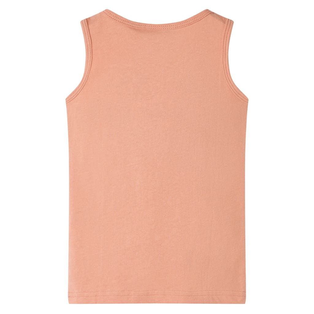 Canotta da Bambino Arancione Chiaro 128 vidaXL