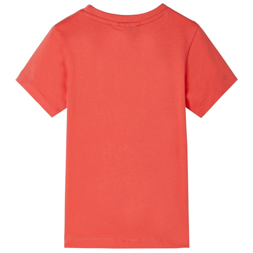 Maglietta per Bambini Rosso Chiaro 140 vidaXL