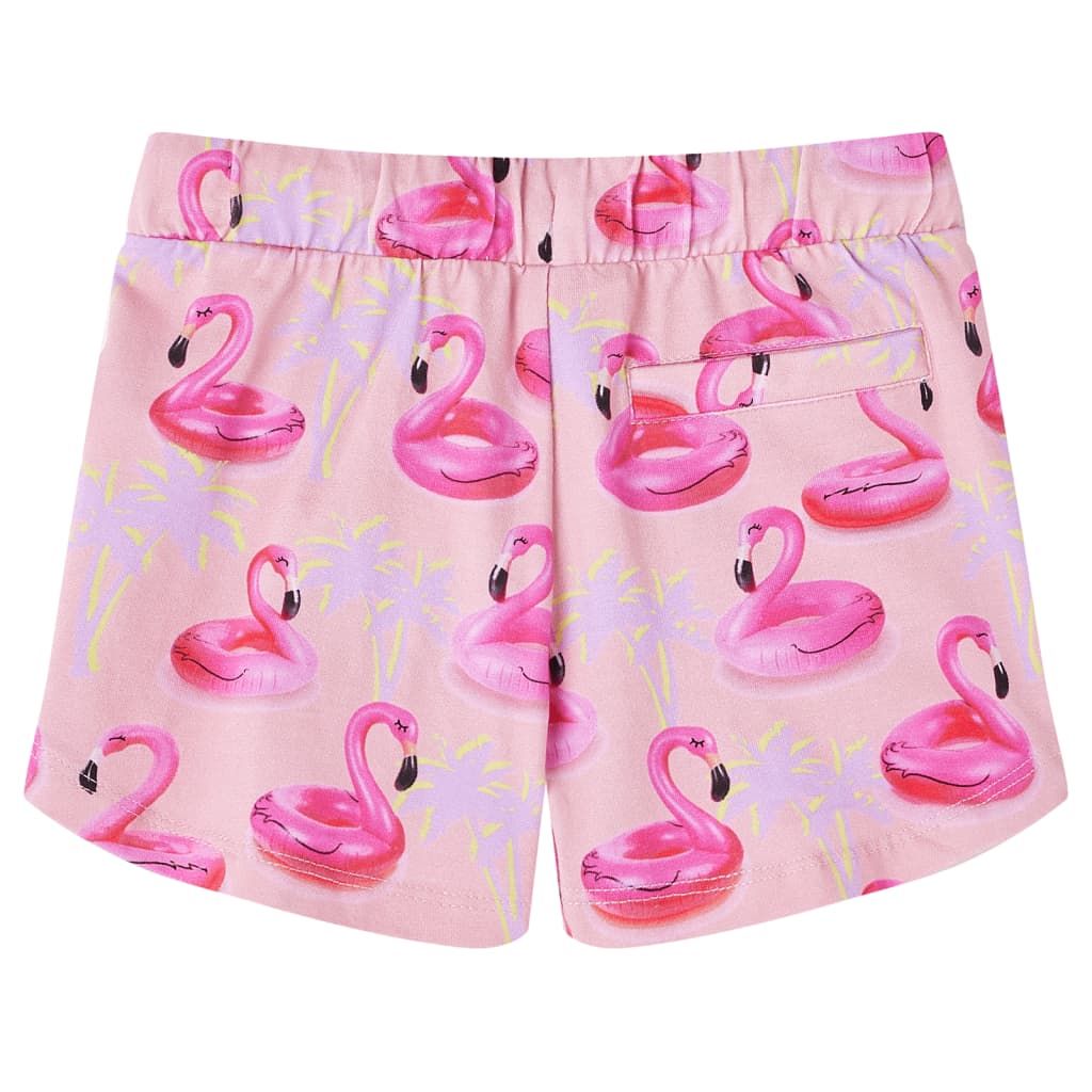 Pantaloncini Bambini Coulisse Rosa Chiaro 104 vidaXL