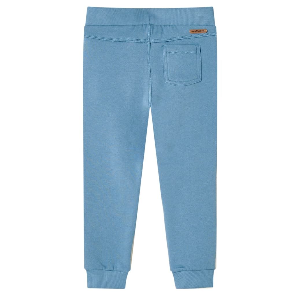 Pantaloni Tuta per Bambini Blu Medio 140 vidaXL