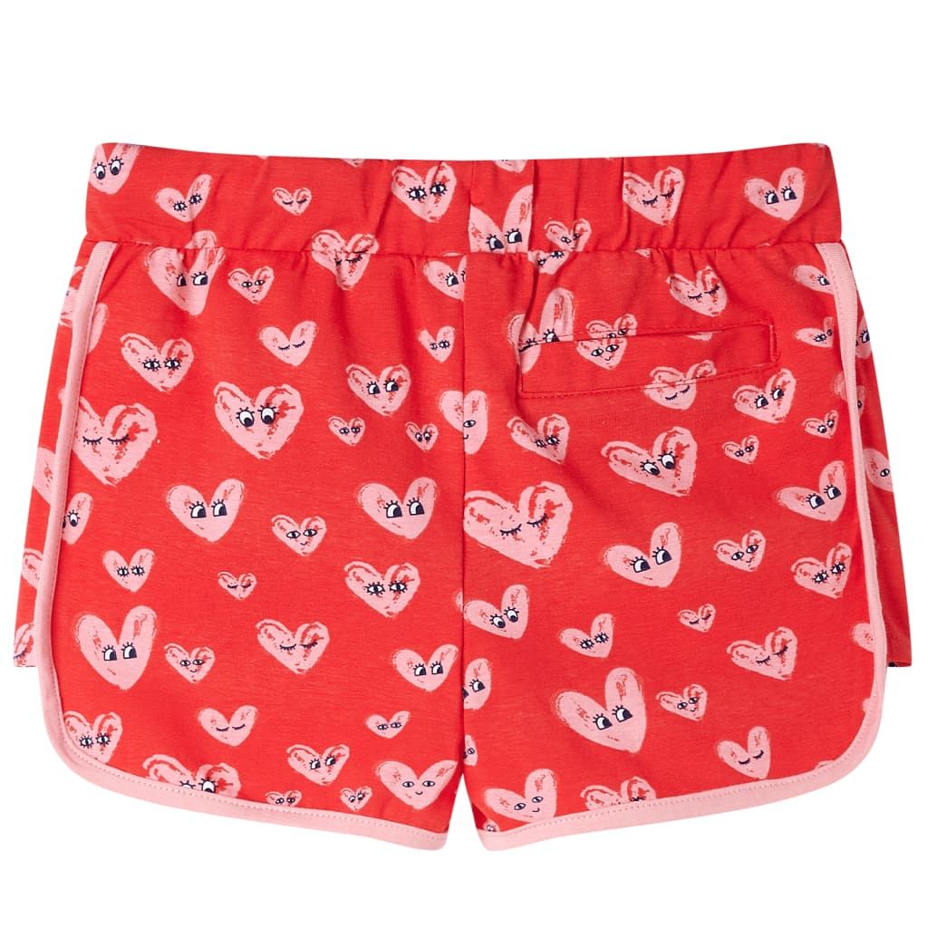 Pantaloncini per Bambini con Coulisse Rossi 116 vidaXL
