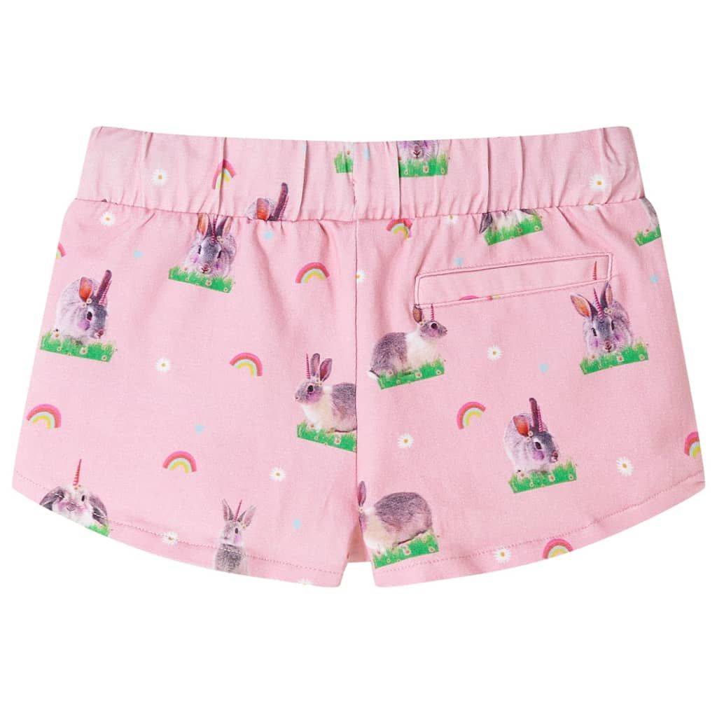 Pantaloncini per Bambini con Coulisse Rosa Chiaro 128 vidaXL