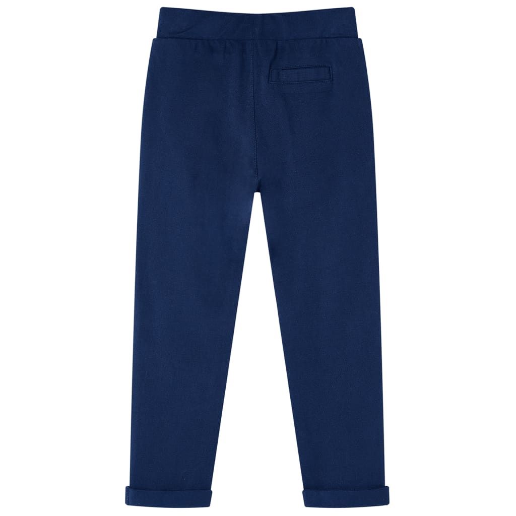 Pantaloni per Bambini con Coulisse Blu Marino 116 vidaXL
