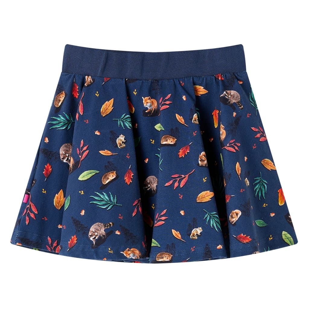 Gonna da Bambina Blu Marino 128 vidaXL