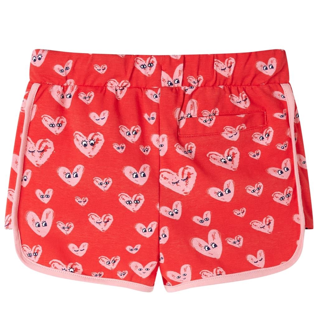 Pantaloncini per Bambini con Coulisse Rossi 140 vidaXL