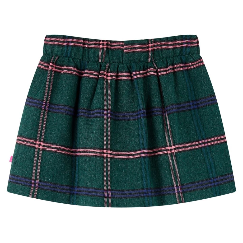 Gonna da Bambina Verde Scuro 104 vidaXL