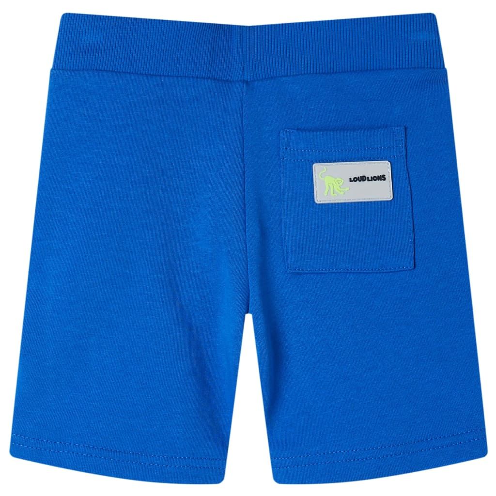 Pantaloncini per Bambini con Coulisse Blu 128 vidaXL