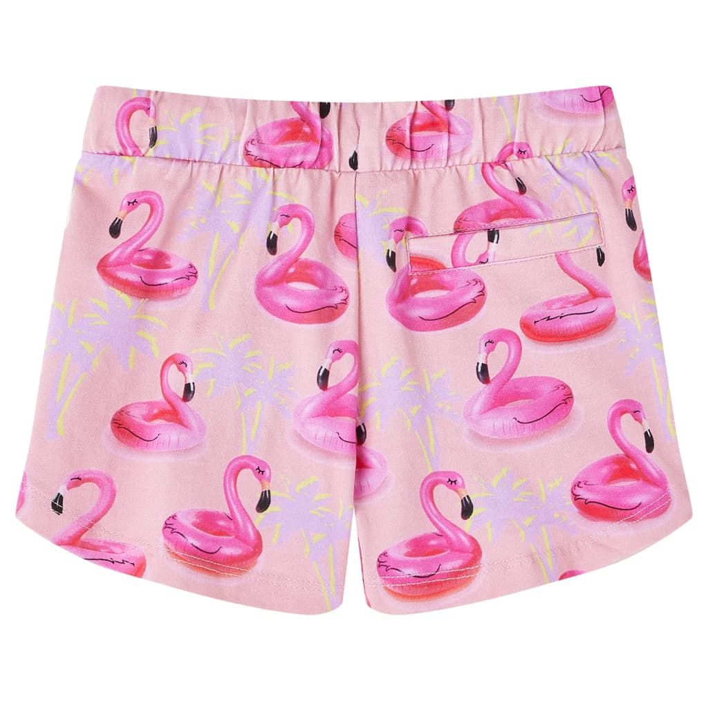 Pantaloncini Bambini Coulisse Rosa Chiaro 128 vidaXL