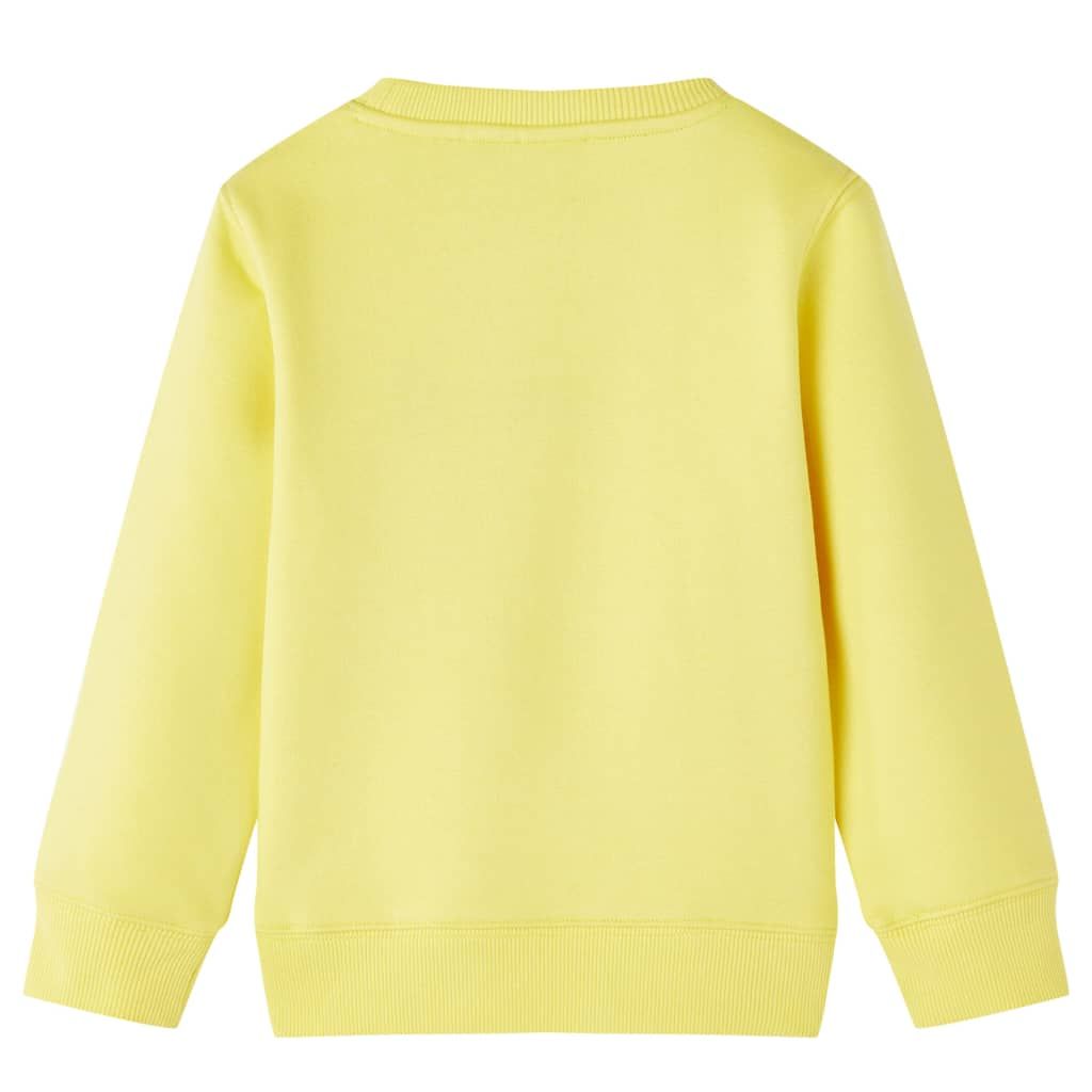Felpa da Bambino Giallo Chiaro 104 vidaXL