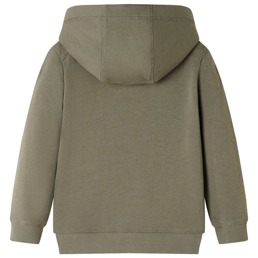 Felpa con Cappuccio per Bambini Cachi 128 vidaXL