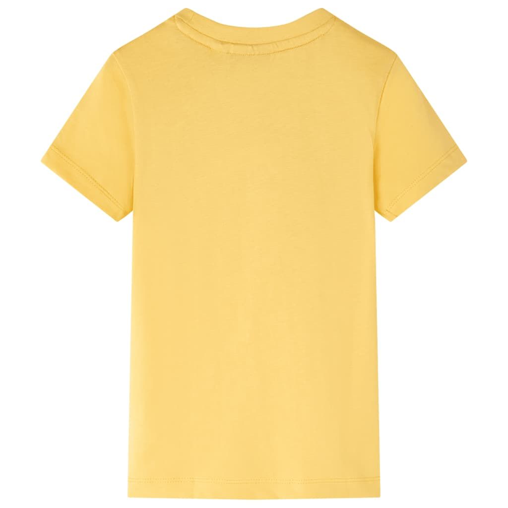 Maglietta per Bambini Ocra Chiaro 128 vidaXL