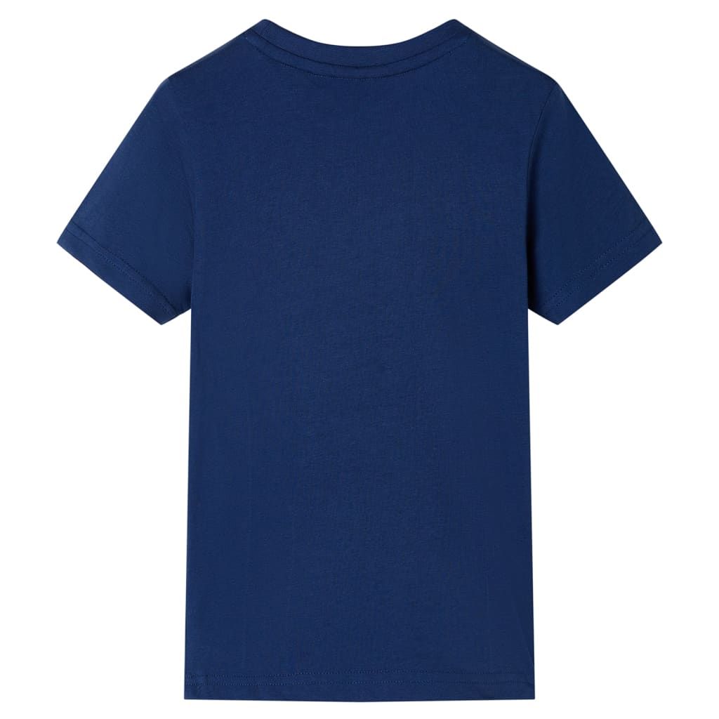 Maglietta da Bambino Blu Scuro 116 vidaXL