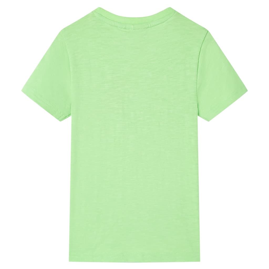Maglietta da Bambino Verde Neon 128 vidaXL