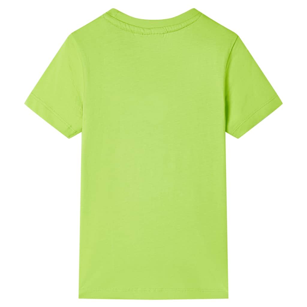 Maglietta da Bambino a Maniche Corte Lime 116 vidaXL