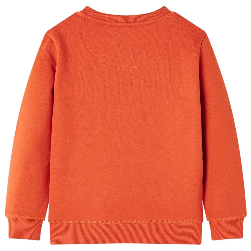 Felpa da Bambino Arancione 128 vidaXL