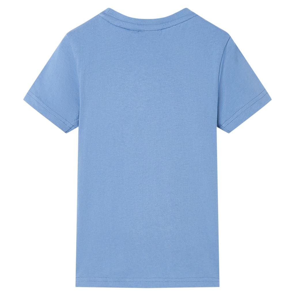 Maglietta da Bambino Blu Medio 128 vidaXL