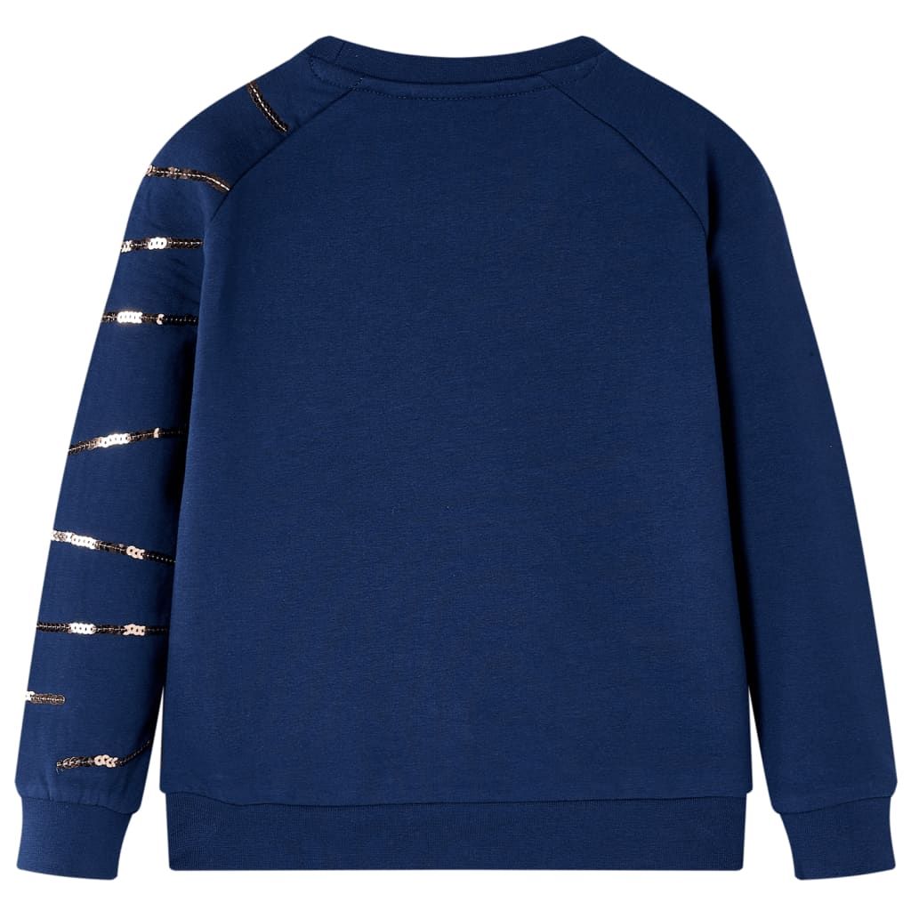 Felpa per Bambini Blu Marino 140 vidaXL