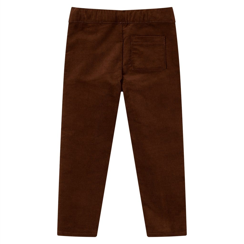 Pantaloni da Bambino Cognac 104 vidaXL
