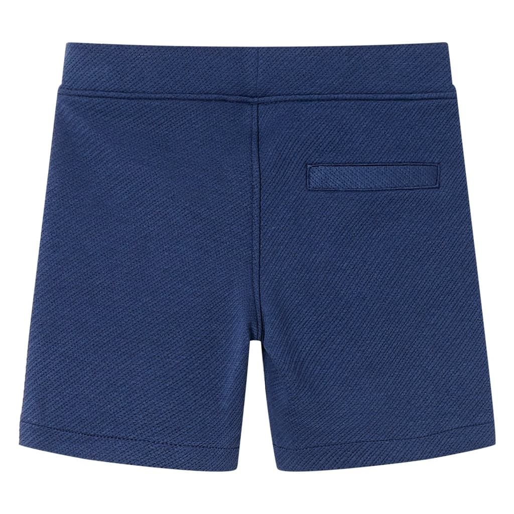 Pantaloncini per Bambini con Coulisse Blu Scuro 104 vidaXL