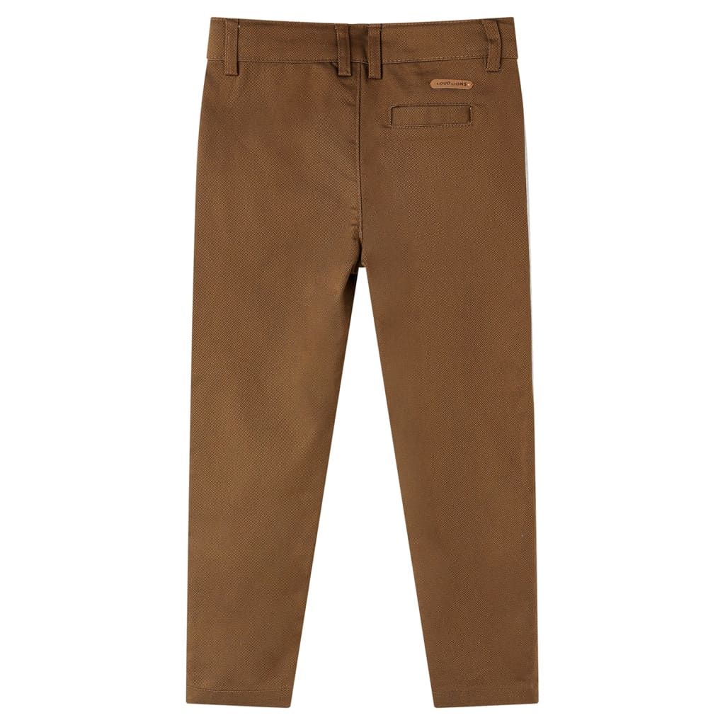 Pantaloni da Bambino Cognac 128 vidaXL