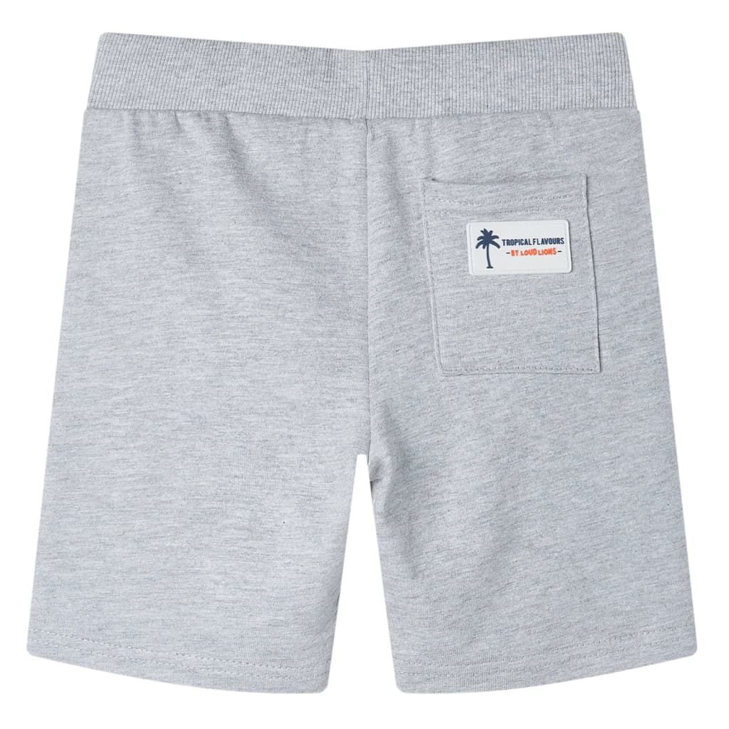 Pantaloncini per Bambini con Coulisse Grigio 104 vidaXL