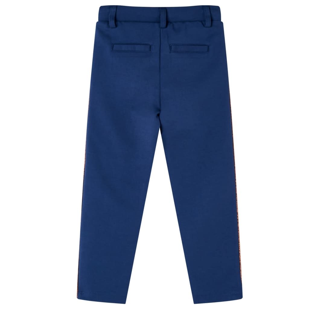 Pantaloni per Bambini con Coulisse Blu Marino 128 vidaXL