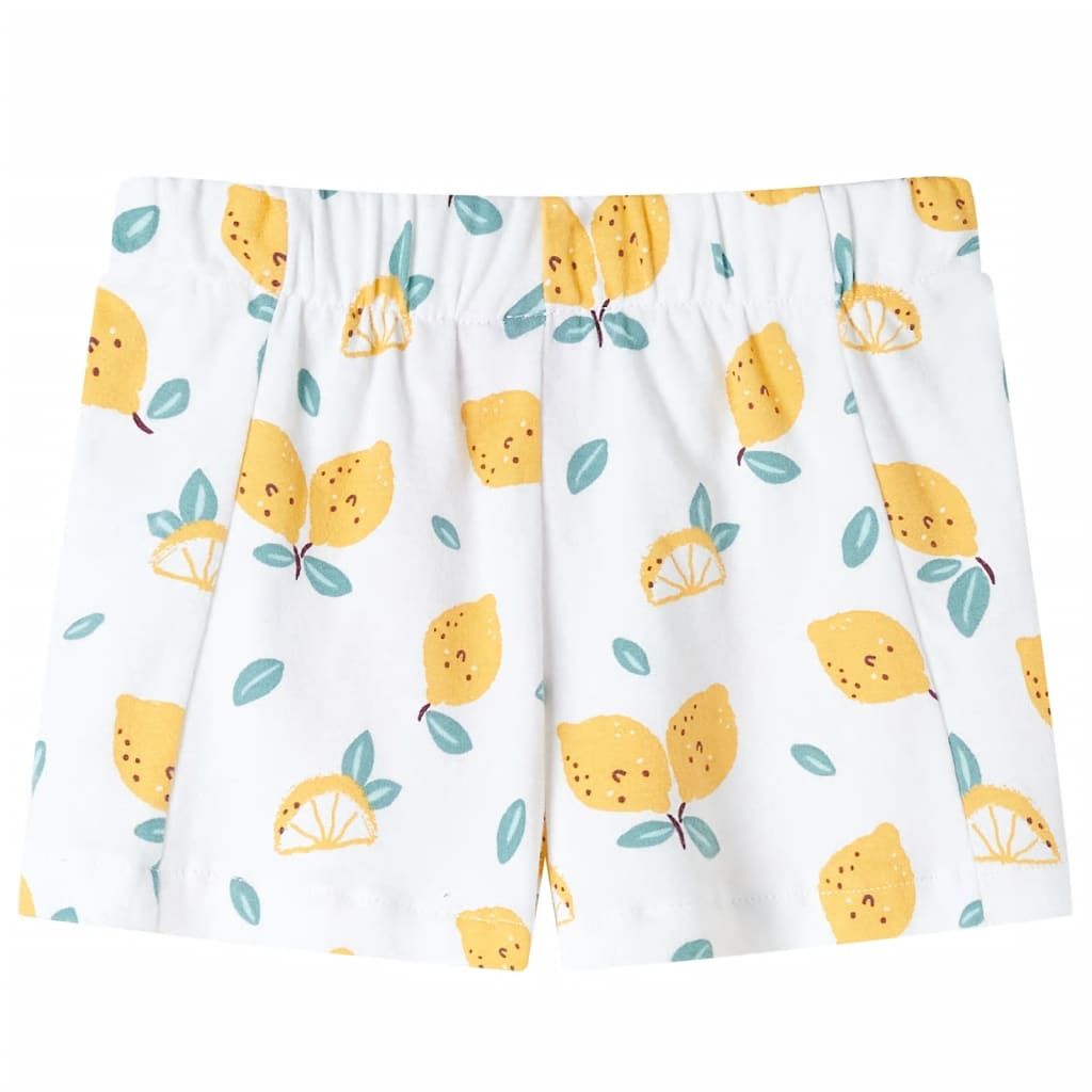 Pantaloncini per Bambini Ecru 104 vidaXL