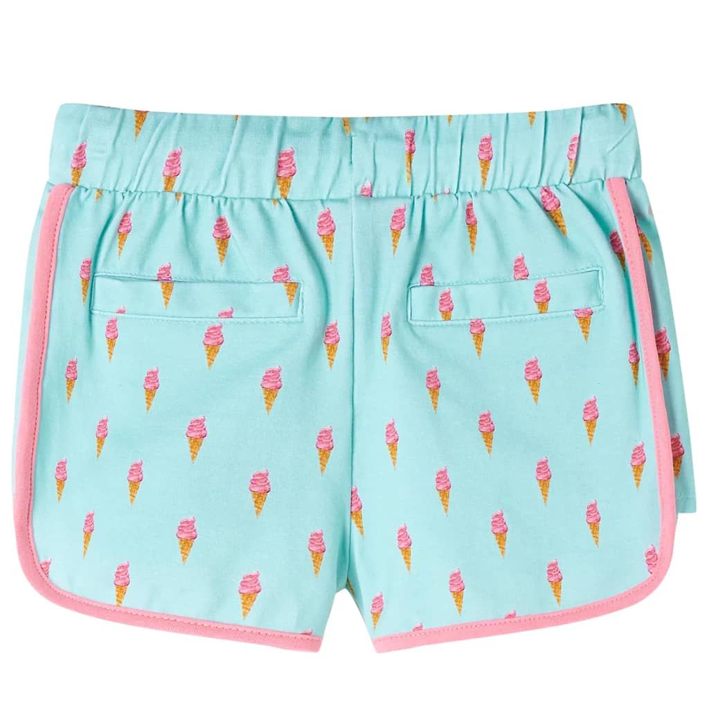 Pantaloncini per Bambini con Coulisse Menta Chiaro 104 vidaXL