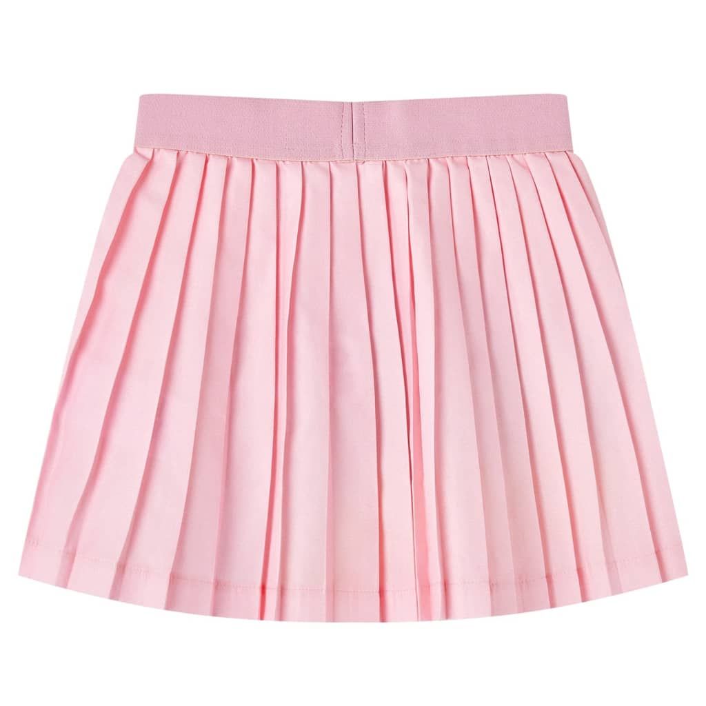 Gonna Plissettata da Bambina Rosa Chiaro 92 vidaXL