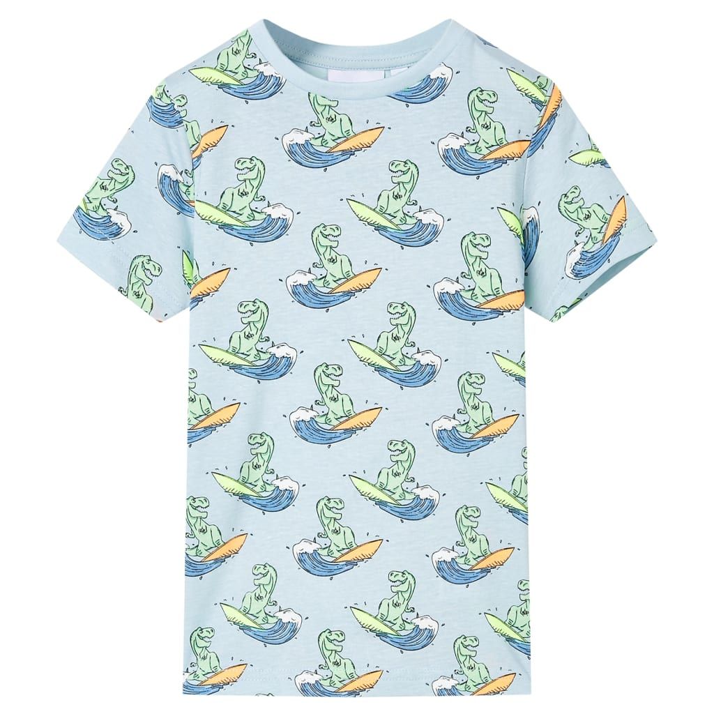 Pigiama da Bambino a Maniche Corte Azzurro 104 vidaXL