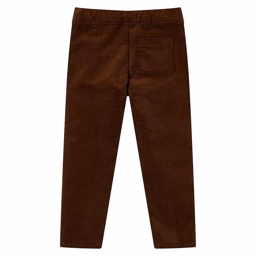 Pantaloni da Bambino Cognac 92 vidaXL