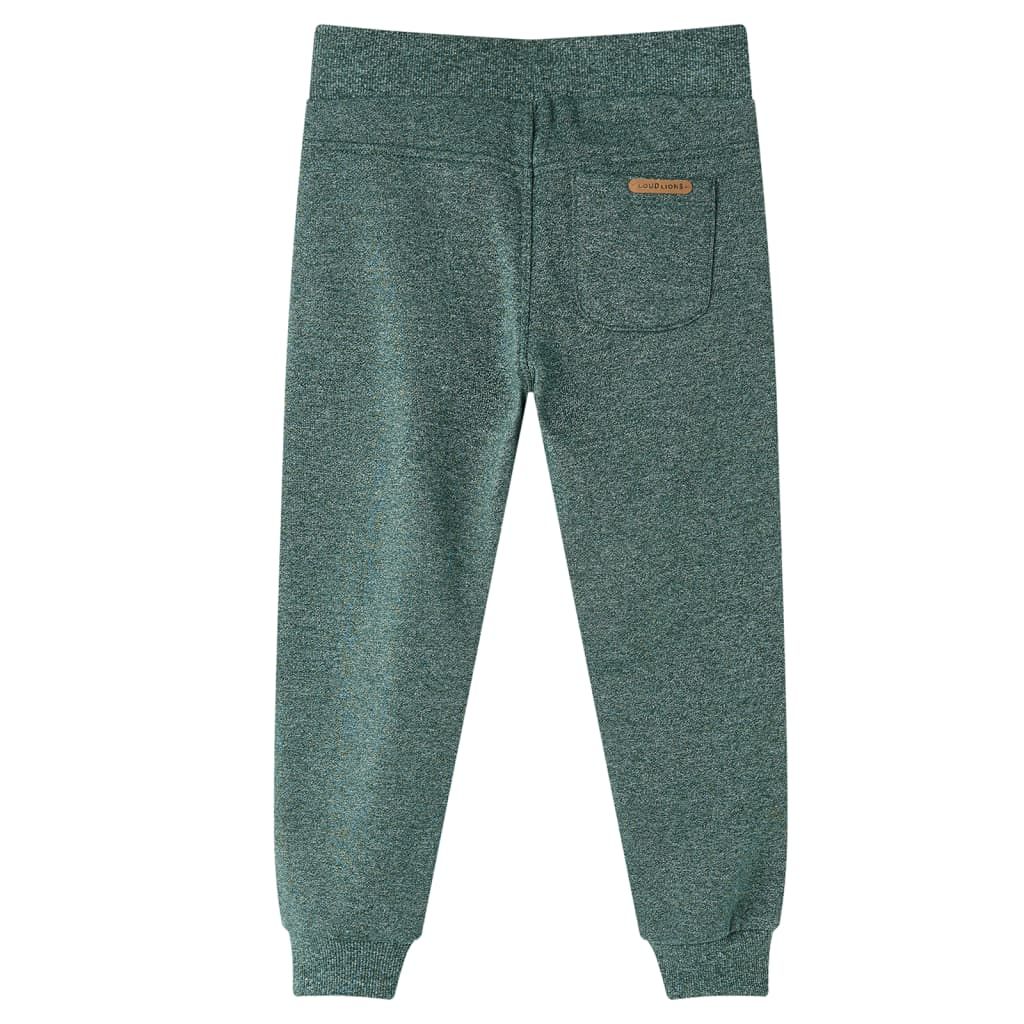 Pantaloni Tuta per Bambini Verde Scuro 92 vidaXL