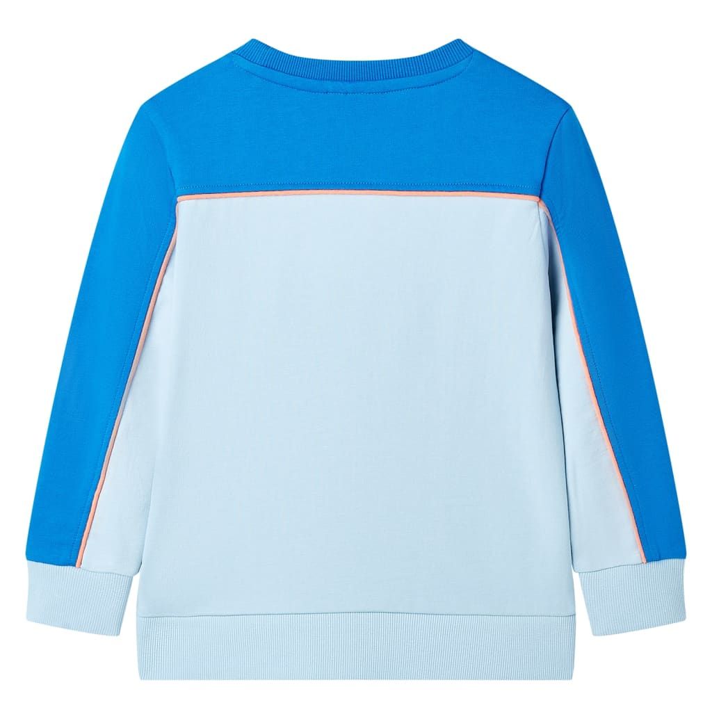 Felpa da Bambino Blu Brillante e Azzurro 128 vidaXL